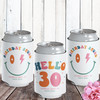 Retro Birthday Can Coolers