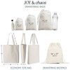 Canvas Drawstring Gift + Favor Bags - Personalized Gift Bags - Custom Drawstring Backpacks | Joy & Chaos