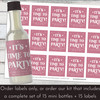 It's Time To Party Mini Bottles