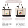 Mod Rainbow Teacher Beach Tote Bag