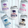 Class of 2024 Graduation Can Coolers - Bulk Graduation Party Favors + Party Supplies - Grad Squad Can Cozies