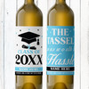 Retro Graduation Wine Labels