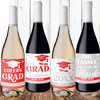 Retro Graduation Wine Labels