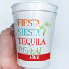 Fiesta Siesta Tequila Repeat Cups + Labels