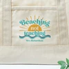Retro Beaching Not Teaching Beach Tote