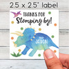 Jurassic Dinosaur Labels + Resealable Bags