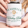 Seashells & Wedding Bells Can Coolers