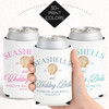 Seashells & Wedding Bells Can Coolers