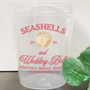 Seashells & Wedding Bells 16oz Clear Cups