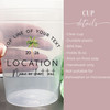 Palm Destination 16oz Clear Cups