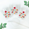 Retro Friendsgiving 16oz Clear Cups