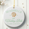Seashells Wedding Bells Ornament