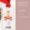 Nutcracker Acrylic Stocking or Gift Tag