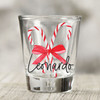 Candy Cane Name Shot Glasses