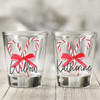 Candy Cane Name Shot Glasses