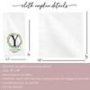 Watercolor Holly Monogrammed Napkins