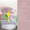 Fleur De Lis 16oz Clear Cups
