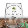 WG02 Palm Tree Wine Glass