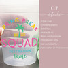 Spring Break Squad 16oz Clear Cups