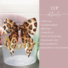 Coquette Leopard Bow 16oz Clear Cups