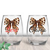 Coquette Leopard Wine Glass