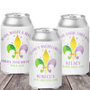 Fleur De Lis Can Coolers