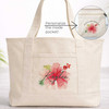 Tropical Floral Beach Tote
