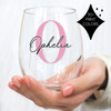 Monogrammed Wine Glass
