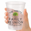 Family Tree Reunion Cups 16oz Clear Cups