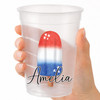 Patriotic Popsicle 16oz Clear Cups
