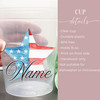 4th of July Bow and Stars 16oz Clear Cups