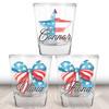4th of July Bow and Stars Shot Glasses