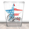 4th of July Bow and Stars Shot Glasses