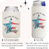 Patriotic Bow or Star Can Coolers