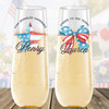 Star or Bow Champagne Flute