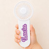 Bubble Script Mini Fan