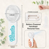 Bubble Script Mini Fan