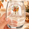 Family Thanksgiving Shatterproof Wine Glass