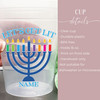 Lets Get Lit Hanukkah 16oz Clear Cups