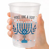 Peace Love Light Hanukkah 16oz Clear Cups