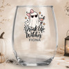 Ghostly Gals Shatterproof Wine Glass