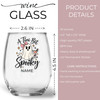 Ghostly Gals Shatterproof Wine Glass