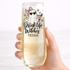Ghostly Gals Champagne Flute