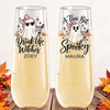 Ghostly Gals Champagne Flute