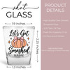 Lets Get Smashed Pink Bow Shot Glasses