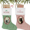 Bow Pet Photo Stockings