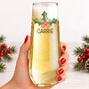 Holly Name Champagne Flute