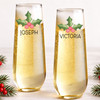 Holly Name Champagne Flute