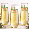 Holly Name Champagne Flute