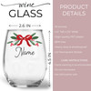 Merry Little Bow Wine Glass